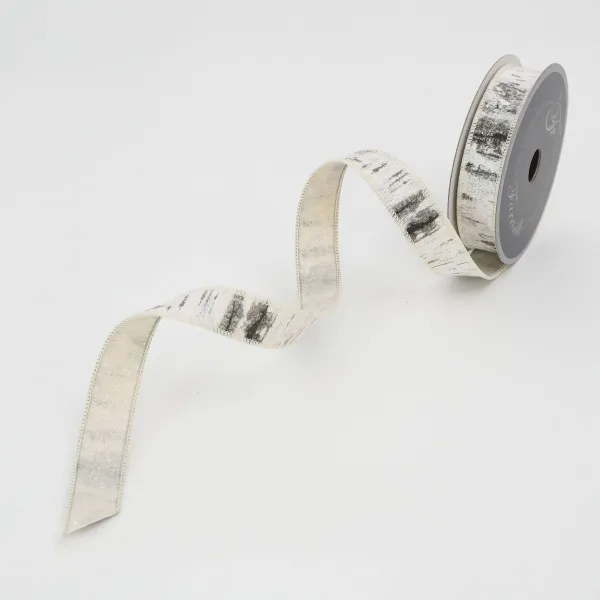 Ribbon^Farrisilk White Birch Natural Ribbon, 1" X 10Yd