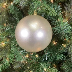 St. Patrick's Day^Farrisilk White Candy Apple Ball Ornament, 6"