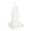 Table Decor^The Round Top Collection White Display Pole, Medium