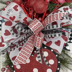 Ribbon^Reliant Ribbon White Heart Love - 2.5"X10Yd