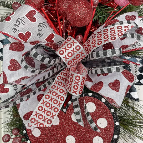 Ribbon^Reliant Ribbon White Heart Love - 2.5"X10Yd