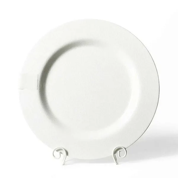 Table Decor^Happy Everything White Small Dot Big Entertaining Round Platter By !
