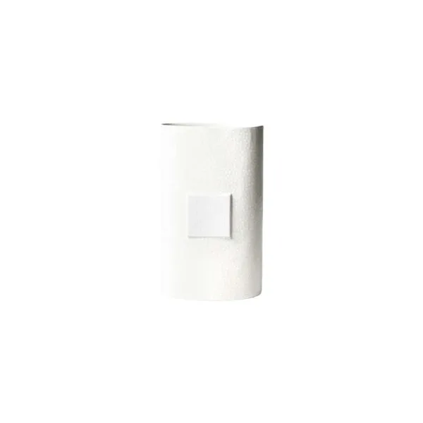 Decorative Containers^Happy Everything White Small Dot Big Oval Vase By !