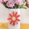 Table Decor^Happy Everything White Small Dot Big Oval Vase By !