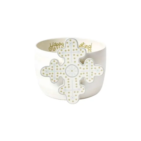 Kitchen & Dining^Happy Everything White Stripe Big Bowl By !