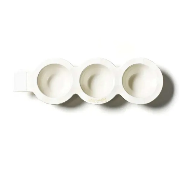 Kitchen & Dining^Happy Everything White Stripe Mini Trio Bowl By !