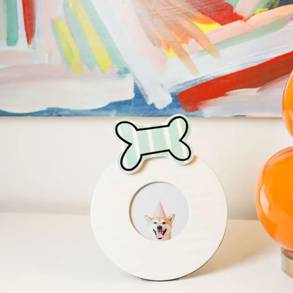 Home Accents^Happy Everything White Stripe Round Frame By !