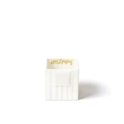 Kitchen & Dining^Happy Everything White Stripe Small Nesting Cube By !