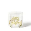 Kitchen & Dining^Happy Everything White Stripe Square Mini Entertaining Platter By !