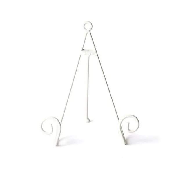 Table Decor^Happy Everything White Swirl Big Plate Stand By !