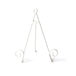 Home Accents^Happy Everything White Swirl Mini Plate Stand By !