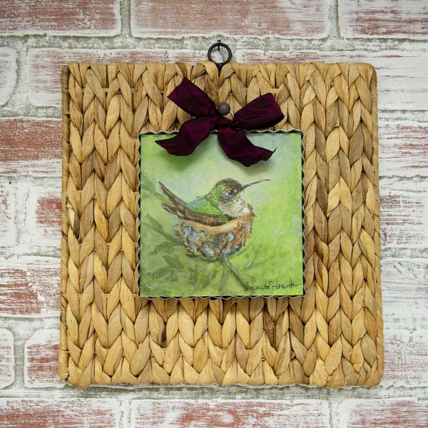 Table Decor^The Round Top Collection Wicker Wall Display Board