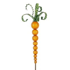 Pot Stakes^The Round Top Collection Wood Bead Carrot