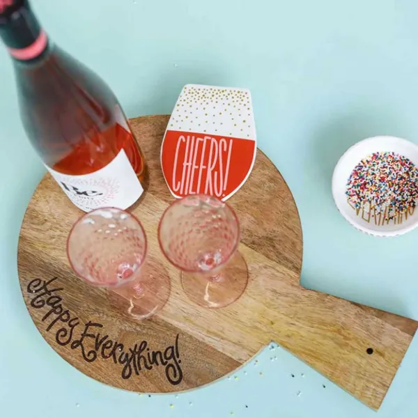 Spring^Happy Everything Wooden Mini Serving Board By !