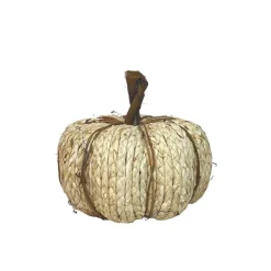Home Accents^Liberty Floral Woven Corn Husk Pumpkin, Small