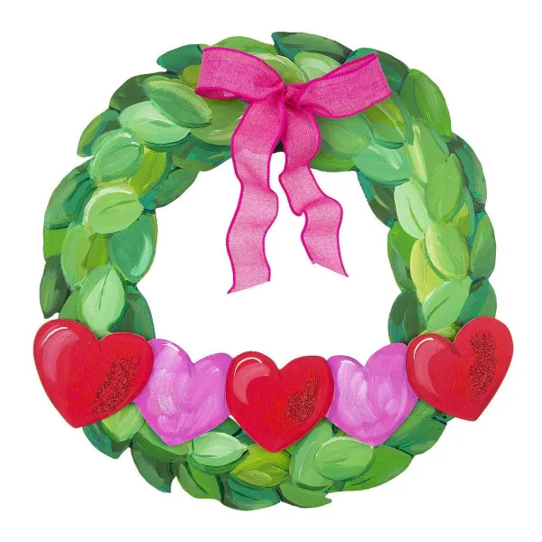 Spring^The Round Top Collection Wreath Banner And Ribbon Display