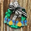 Wall Decor^The Round Top Collection Wreath Banner And Ribbon Display