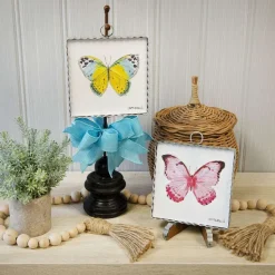 Table Decor^The Round Top Collection Yellow Butterfly Mini Gallery Art