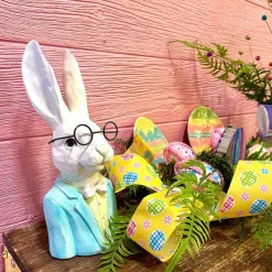 Ribbon^D. Stevens Yellow Easter Egg And Daisy Ribbon, 2.5