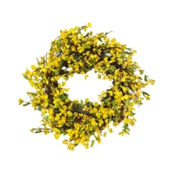 Spring^CRI Yellow Forsythia Wreath
