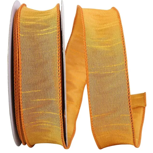 Ribbon^Reliant Ribbon Yellow Gold Dupioni Ribbon, 1.5" X 20Yd