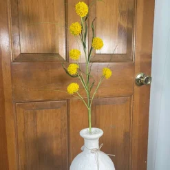 Floral Decor^Liberty Floral Yellow Queen Ann Grass Spray